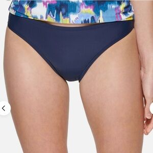 NWT DKNY Navy Classic Bikini Swim Bottom Size Small